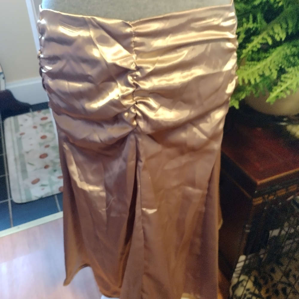 New Satin Like Tulip Skirt